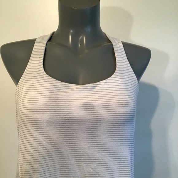 Lululemon Wild Tank White / Ghost Weave White Black - Picture 2 of 15